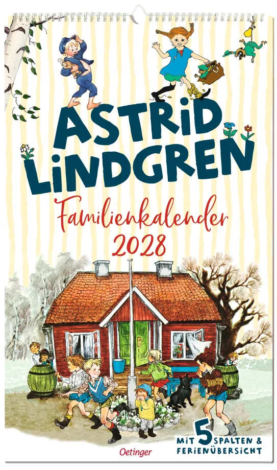Astrid Lindgren. Familienkalender 2028, 4255882500674