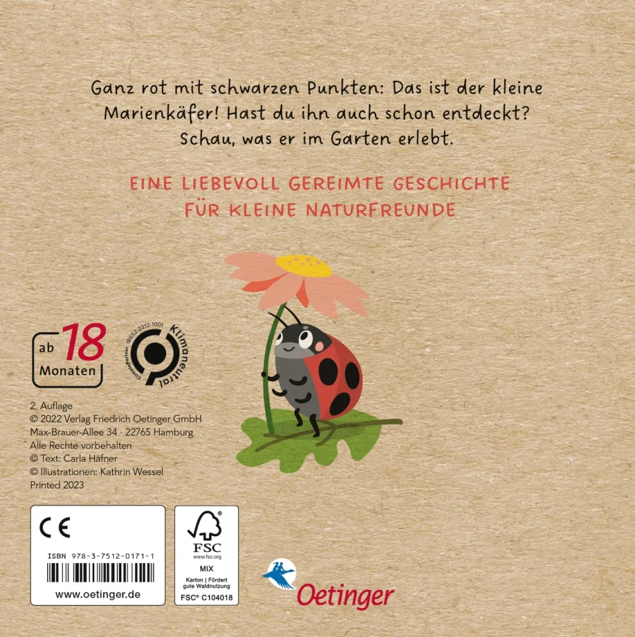 Meine Gartenfreunde. Der kleine Marienkäfer, 9783751201711