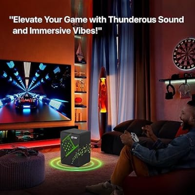 Buy EVM EnDesk Gaming Wired Speaker with USB & Aux Input, 3W×2 RMS Power, Colorful LED Lights, Volume Control, Compact Size - Perfect for Gaming & Music online at best price - Computer9