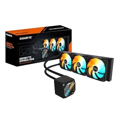 Buy GIGABYTE GME 360 AIO Liquid CPU Cooler | 360mm Radiator | Triple ARGB Fans | Silent High-Performance Cooling | Intel & AMD Compatible | Anti-Leak Design | Black Edition online at best price - Computer9