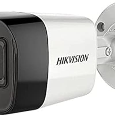 Buy HIKVISION 2MP Outdoor Wired HD1080p with inbuilt Mic for Audio Recording DS-2CE16D0T-ITPFS + USEWELL BNC/DC, White online at best price - Computer9