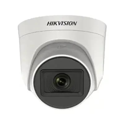 Buy HIKVISION DS-2CE76H0T-ITPFS Turbo HD Audio Camera Wired CCTV Dome Camera, 5MP (White) online at best price - Computer9