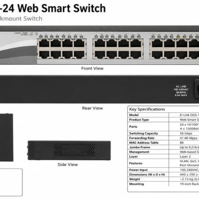 Buy D-Link DGS-1210-24 Web Smart Switch online at best price - Computer9