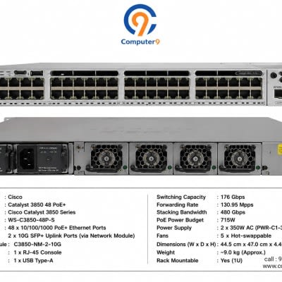 Buy Cisco WS-C3850-48P-S 48-port online at best price - Computer9