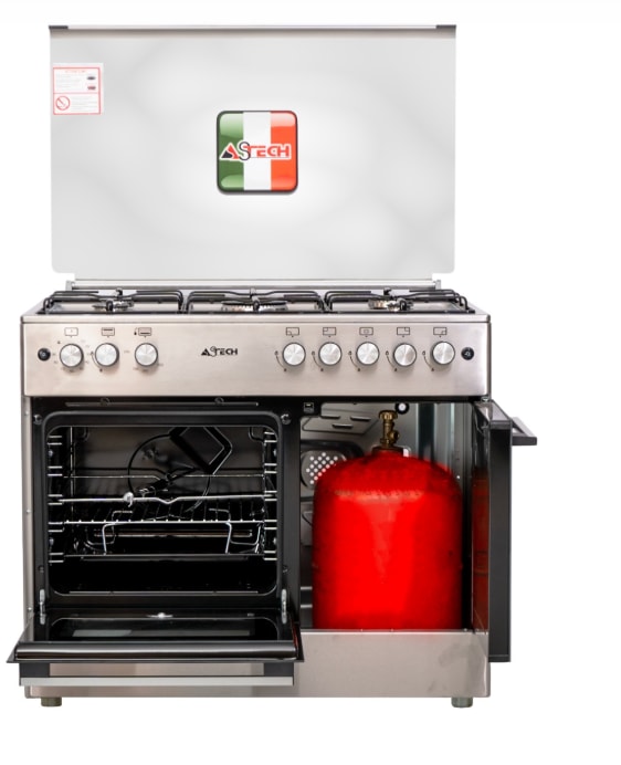 Cuisinière ASTECH CK95BSAR / Bouteille à gaz 5 Feux
