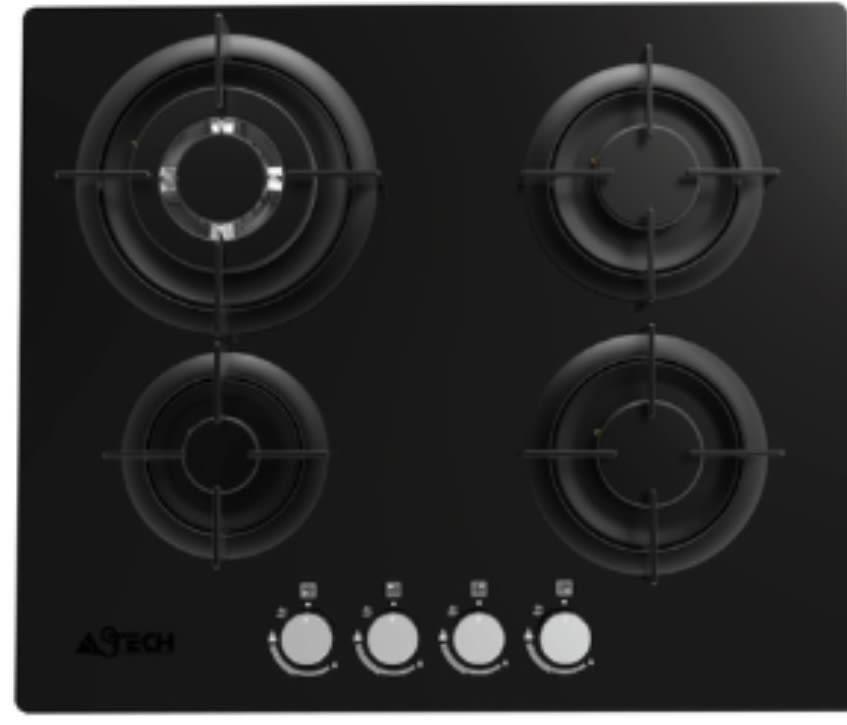 PLAQUE DE CUISSON ASTECH PL68GZ-60N0-MA 4 FEUX GAZ