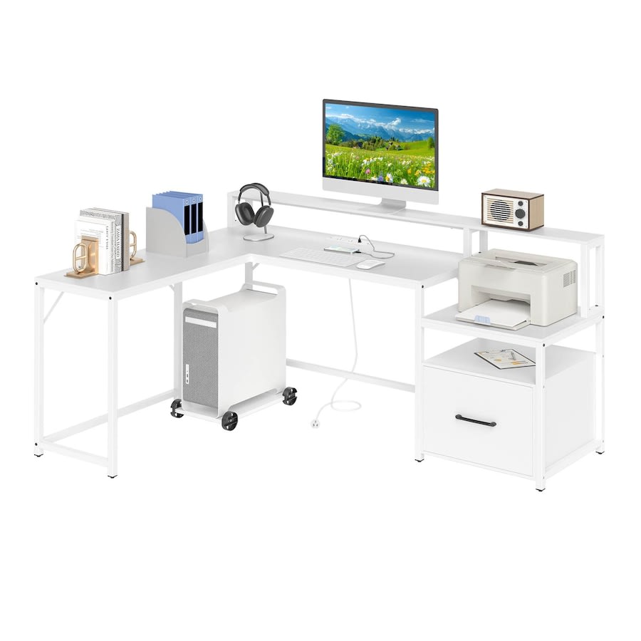 BUREAU D'ANGLE EN FORME L