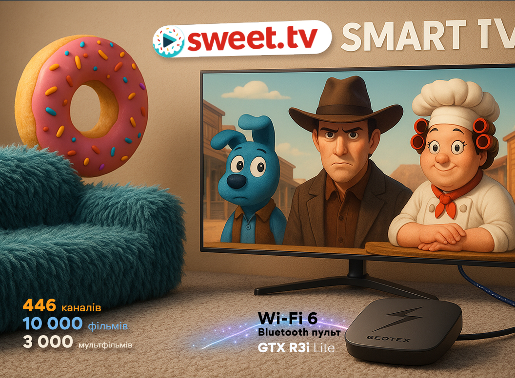 Медіаплеєр SweetTVBox з підпискою Sweet.tv