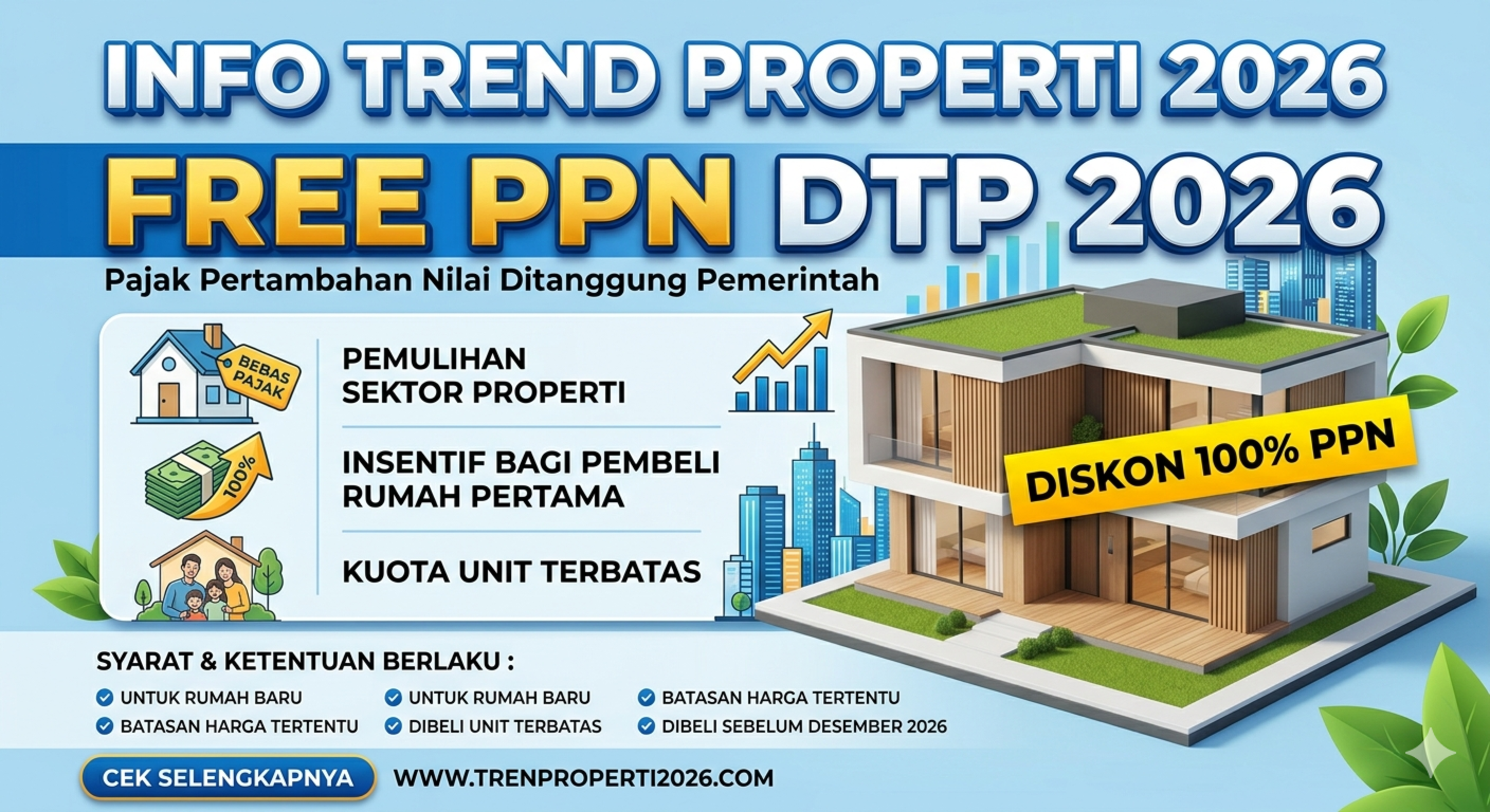 Kabar Gembira! Pemerintah Perpanjang Insentif PPN DTP hingga Akhir 2026