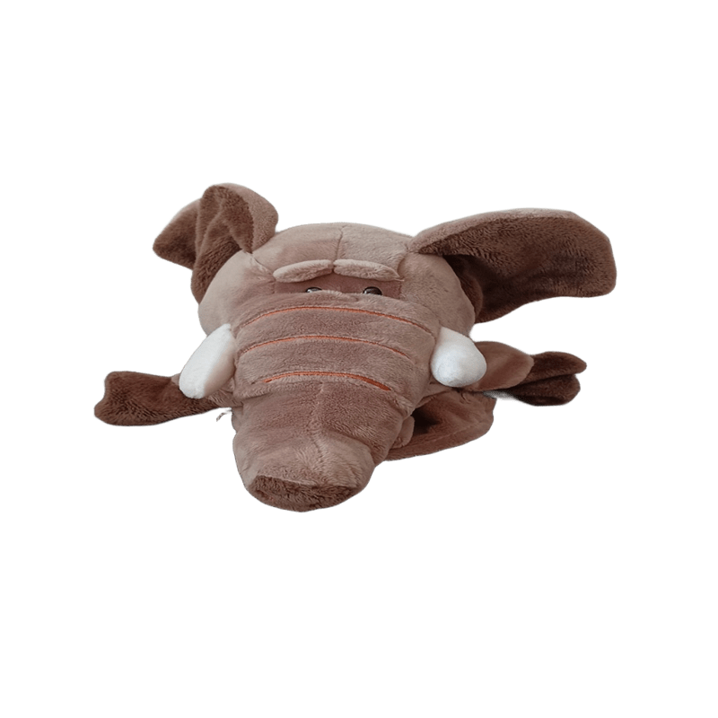 Elephant Hand Puppet Plush Toy | Soft Velour | Kids Storytelling | VGUC