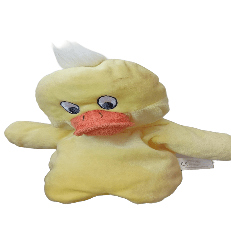Duck Hand Puppet Plush Toy | Soft Velour | Story Time Puppet | New with Tag - Image 1