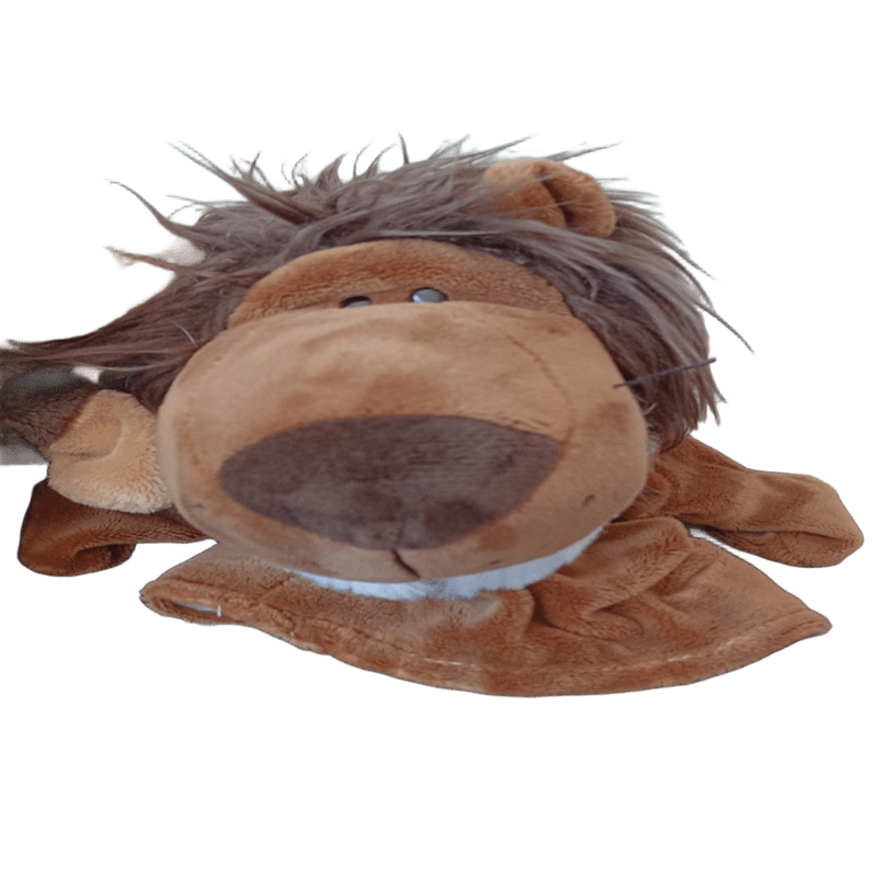 Lion Hand Puppet Plush Toy | Soft Velour | Kids Story Time Play | VGUC
