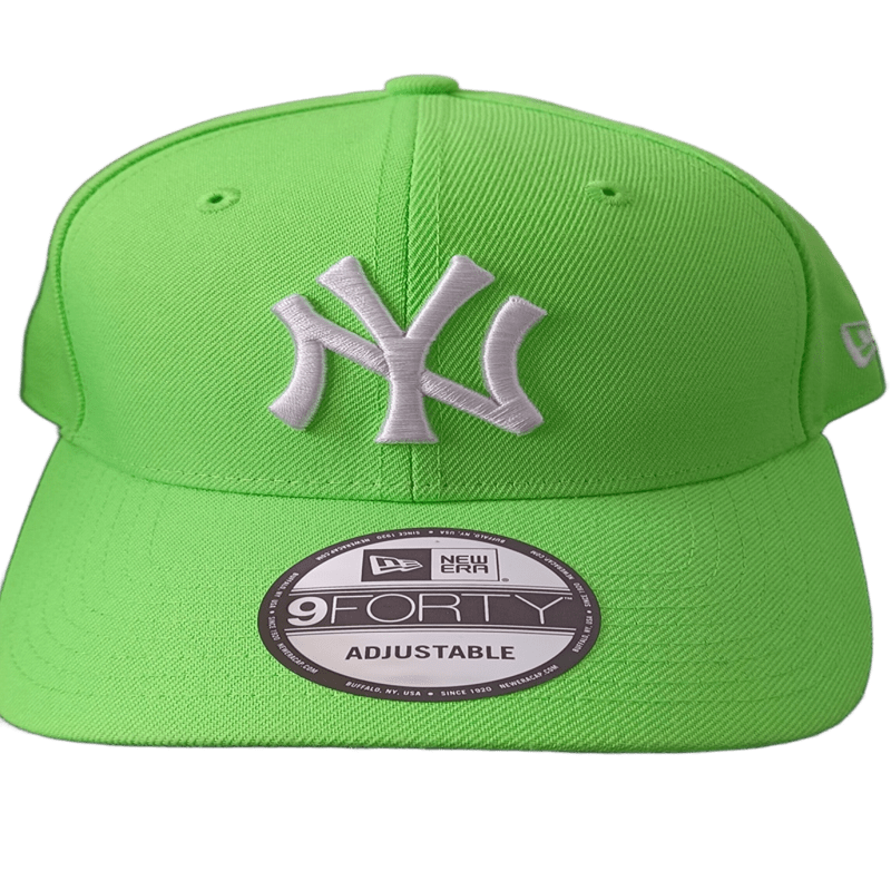 New Era New York Yankees Essentials 9Forty Neon Green Cap Adjustable New