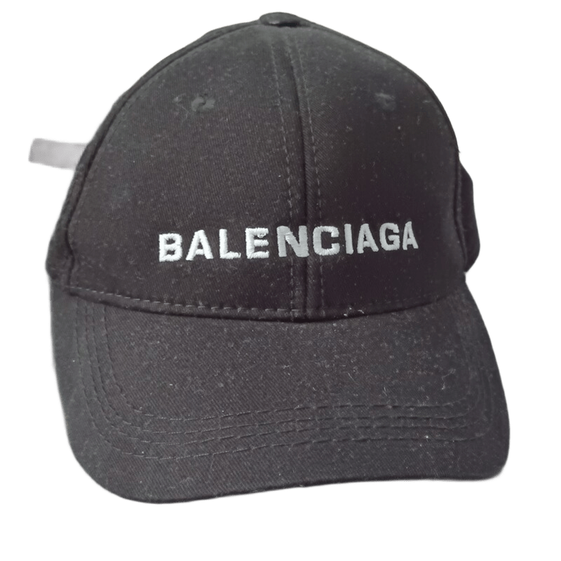 Balenciaga Black Baseball Cap | Luxury Designer Streetwear | Unisex | VGUC
