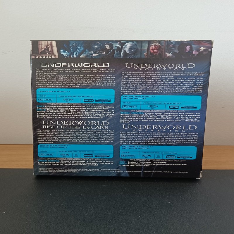 Underworld 1-4 DVD Box Set | 4-Disc Set (2012) | Used VGUC - Image 3
