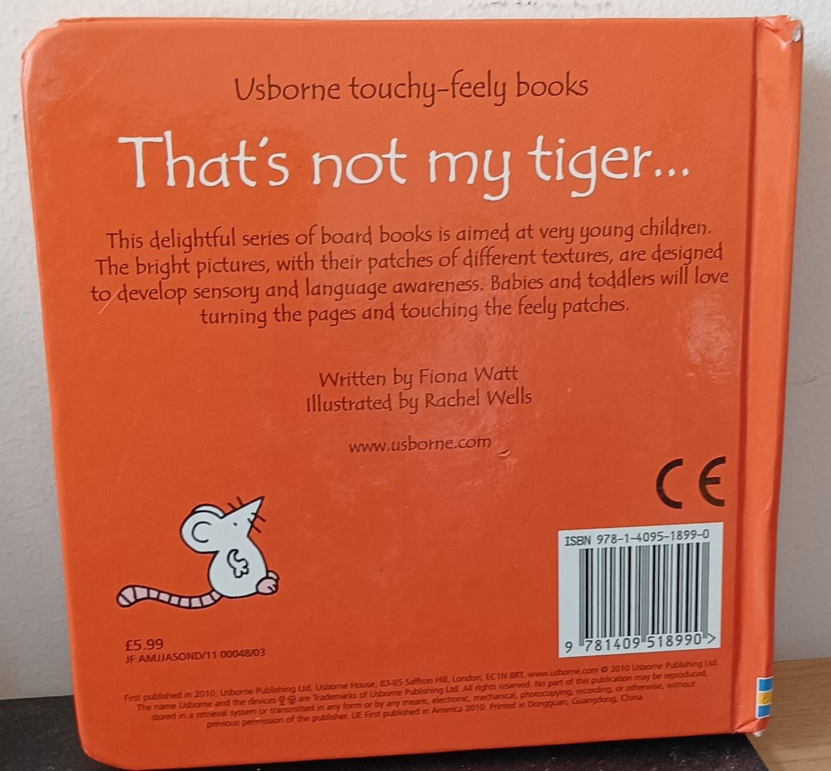 That’s Not My Tiger Board Book by Fiona Watt | Usborne Touch & Feel | VGUC   - Image 2