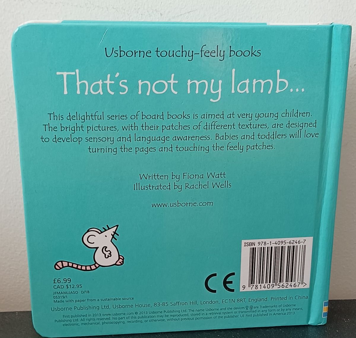 That’s Not My Lamb Board Book by Fiona Watt | Usborne Touch & Feel | VGUC   - Image 2