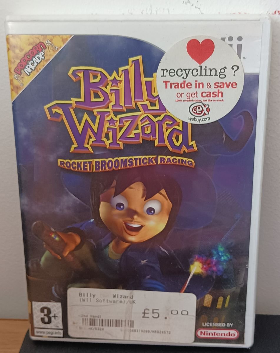 Billy the Wizard Wii Game | Rocket Broomstick Racing | Fantasy Racing | VGUC  