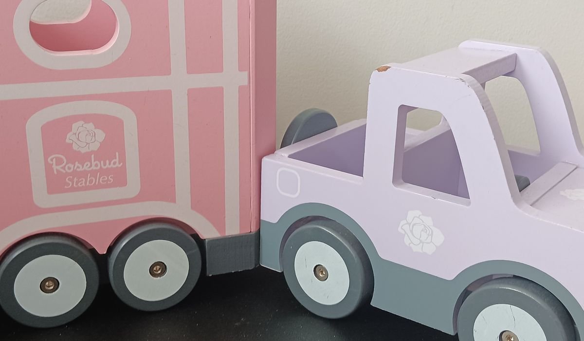 Wooden Farm Truck β ELC/Rosebud Dolls House Accessory | VGUC