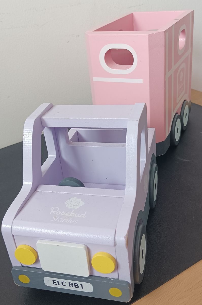 Wooden Farm Truck – ELC/Rosebud Dolls House Accessory | VGUC - Image 2