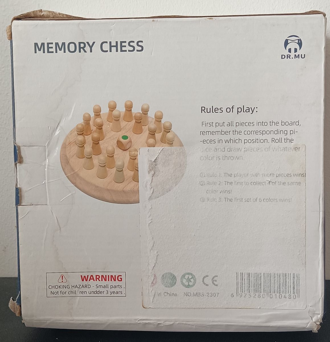  Wooden Memory Chess Game – Montessori Fun for Kids & Adults | VGUC   - Image 2