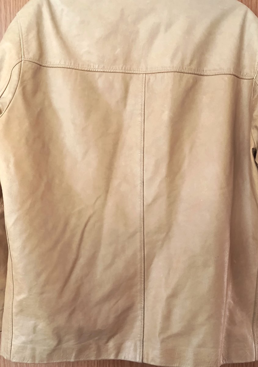 Hugo Boss Men’s Lambs Leather Jacket – Size 40" Chest | Tan | GUC - Image 2