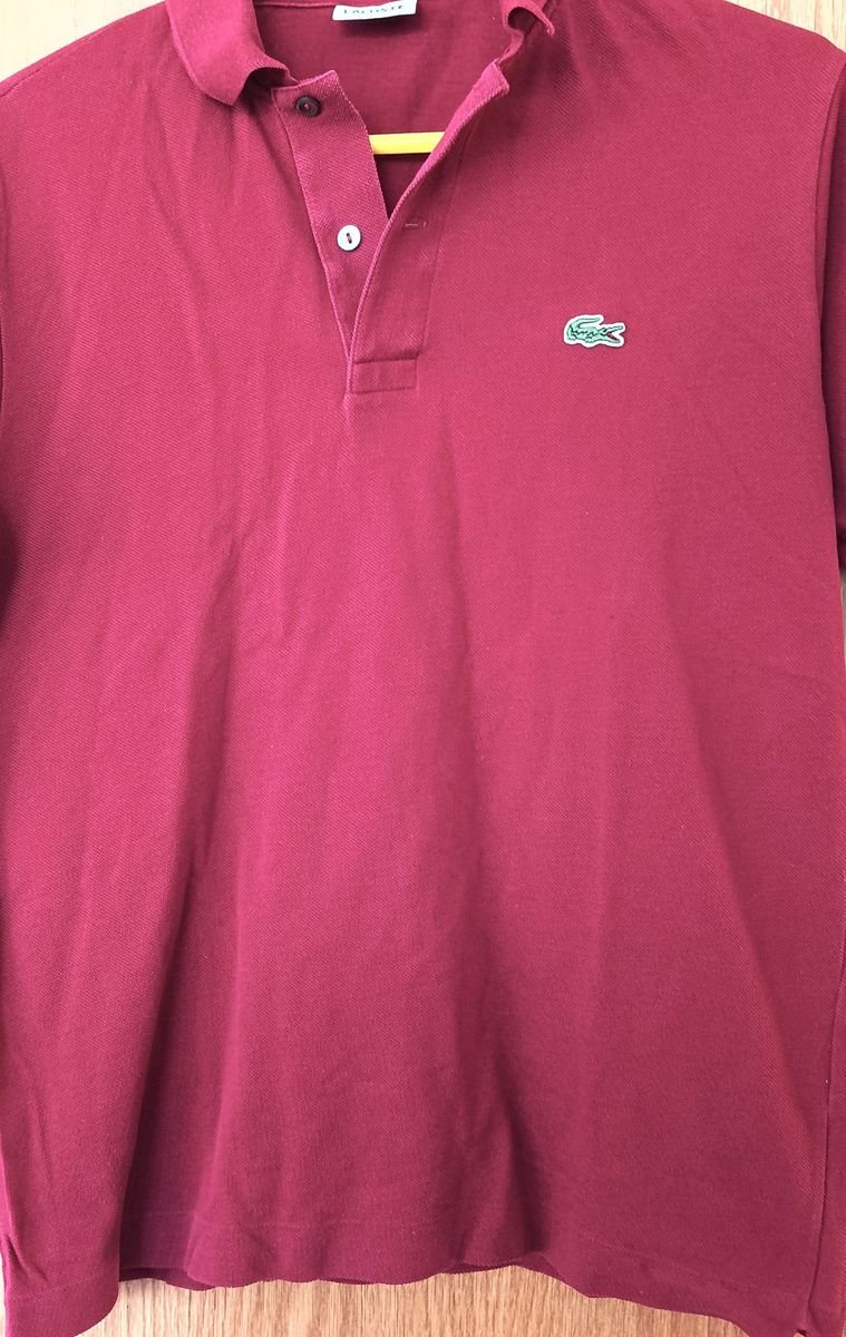 Lacoste Men’s Classic Polo Shirt – Iconic Crocodile Logo | Size L | VGUC