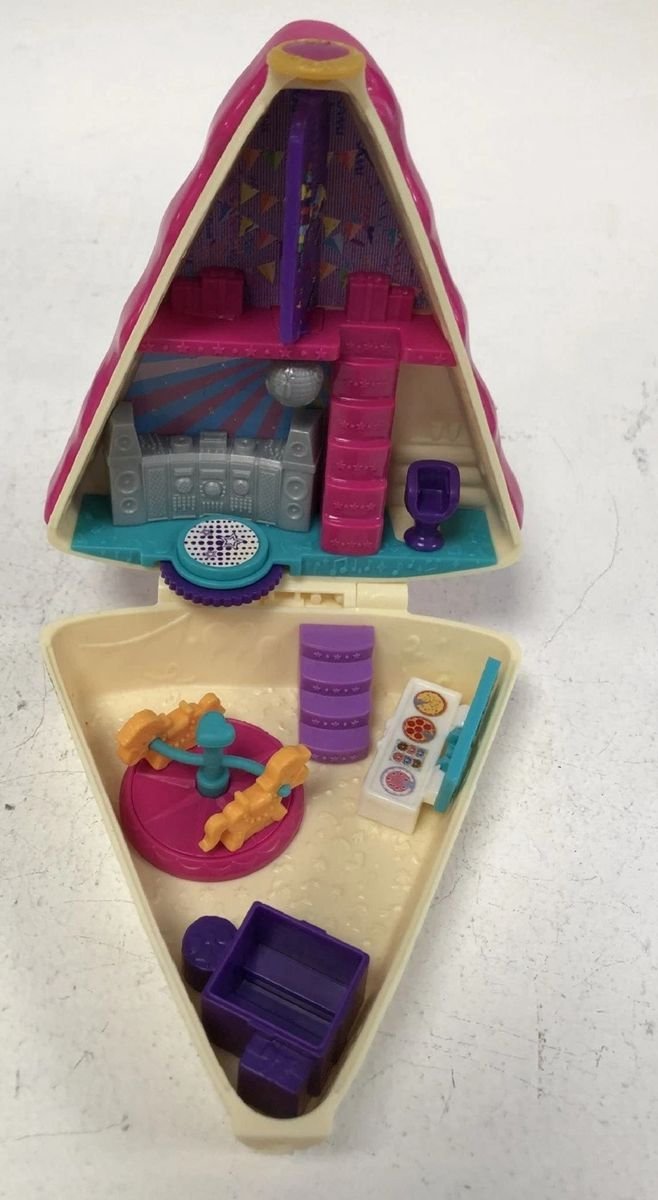 Polly Pocket Birthday Cake Bash Compact β Birthday Slice Playset | VGUC