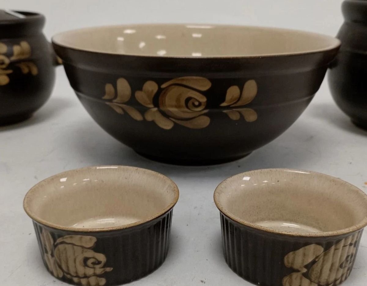 Denby Bakewell Pottery 5-Piece Tableware Set – Stoneware Crockery | VGUC | Made in England - Image 2