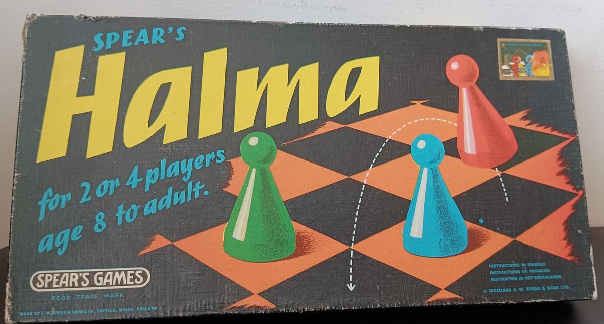 Halma by Spears Games – Vintage Original 1972 Board Game | NEW & Boxed | Rare Collectible   - Image 2