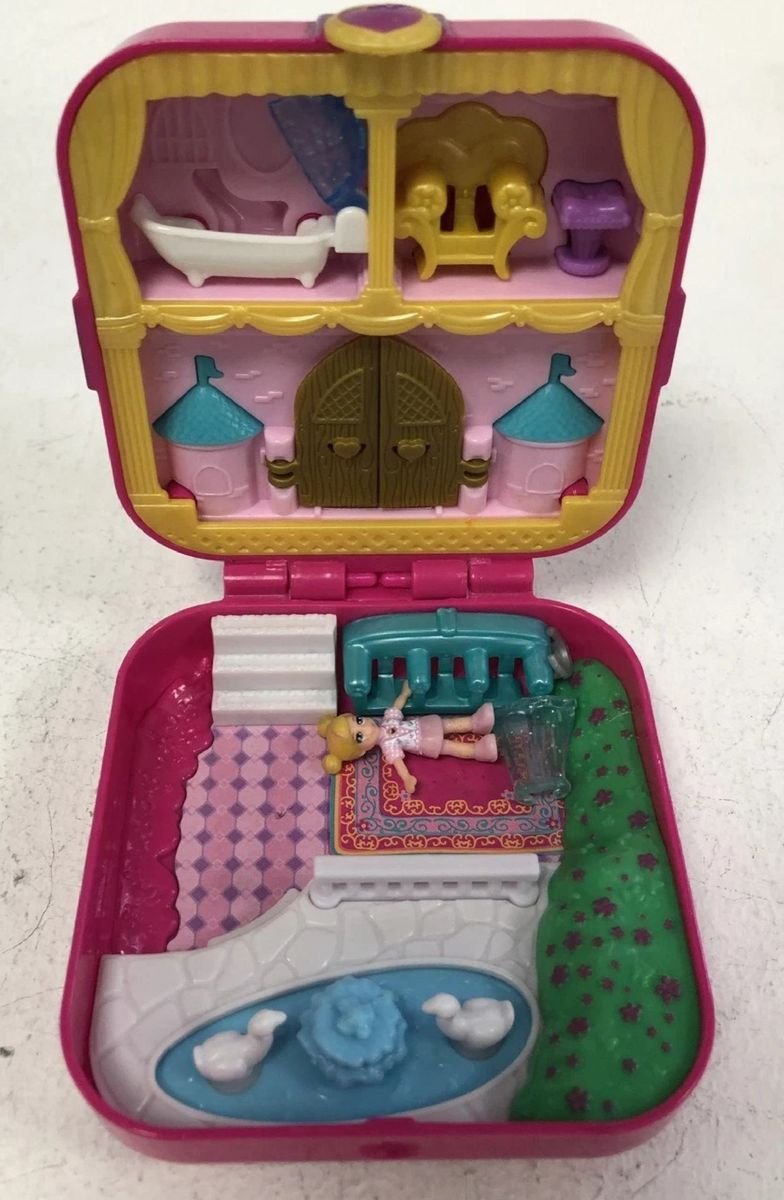Polly Pocket Rose Cadeau Compact β Princess Castle Playset | VGC