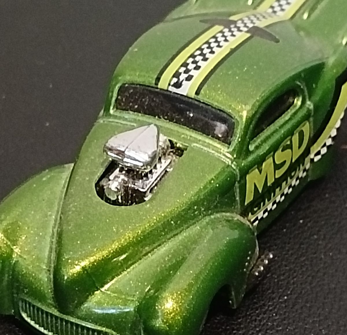 Hot Wheels '41 Willys Coupe – MSD Ignition Edition 3⅛" Die-Cast Car | Green | VGUC | Collectible