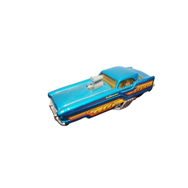 2011 Hot Wheels Metro Rail Nash Metropolitan – Blue Die-Cast Car with Flames | 3⅛” | VGUC