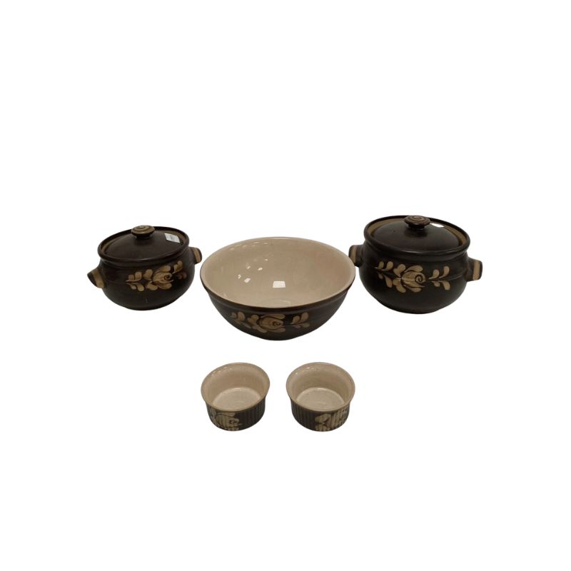 Denby Bakewell Pottery 5-Piece Tableware Set – Stoneware Crockery | VGUC | Made in England - Image 4