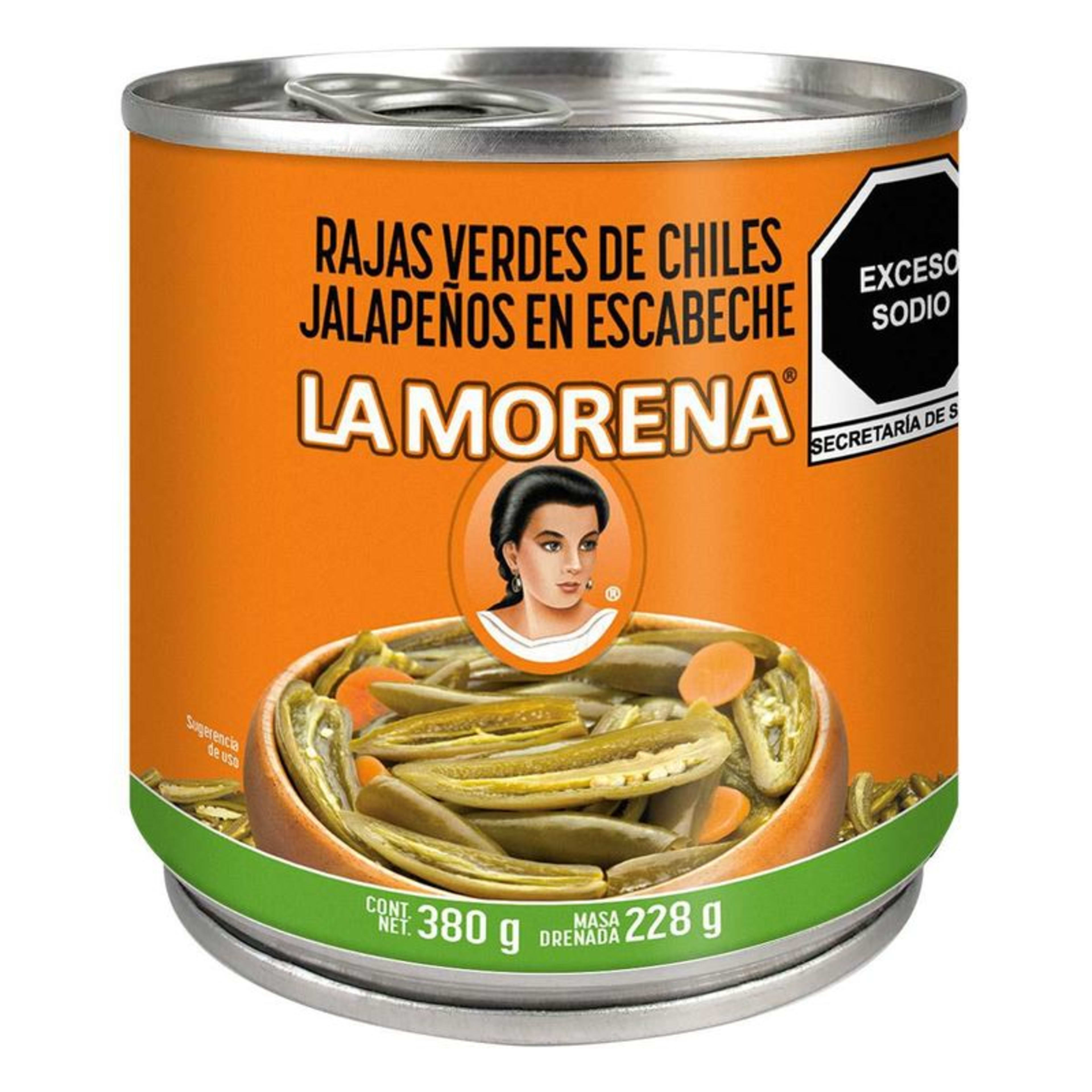 Chile La Morena jalapeño 380 g