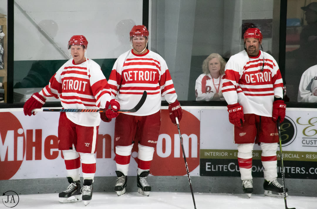 red wings alumni game jersey