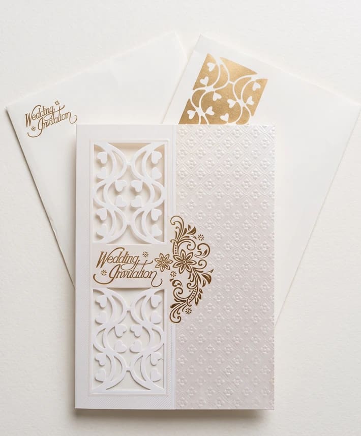 Floral Scroll Card
