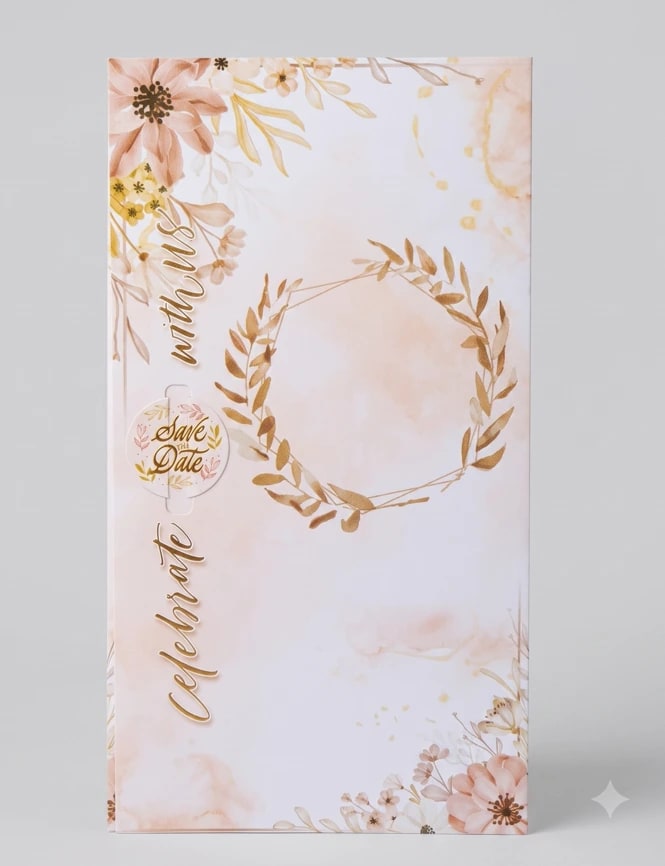 Floral Wreath Elegant card