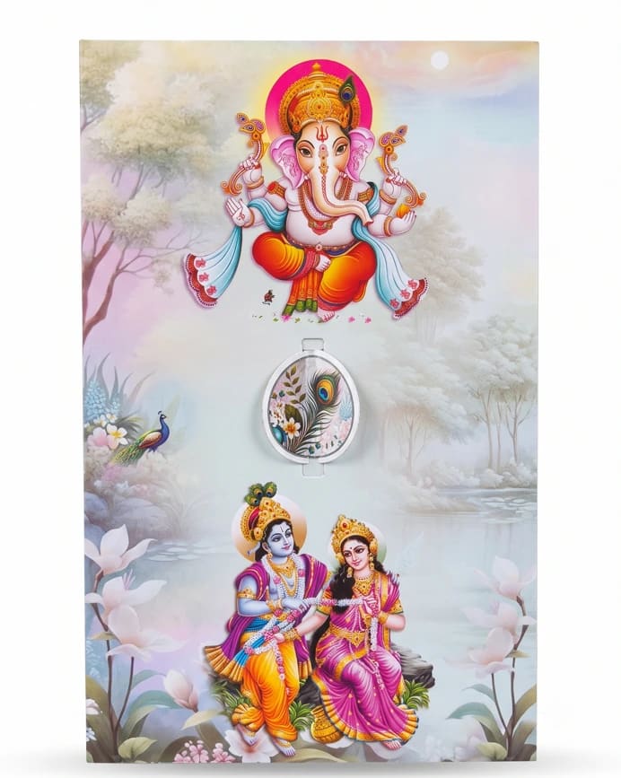 Ganesha and Radha krishna