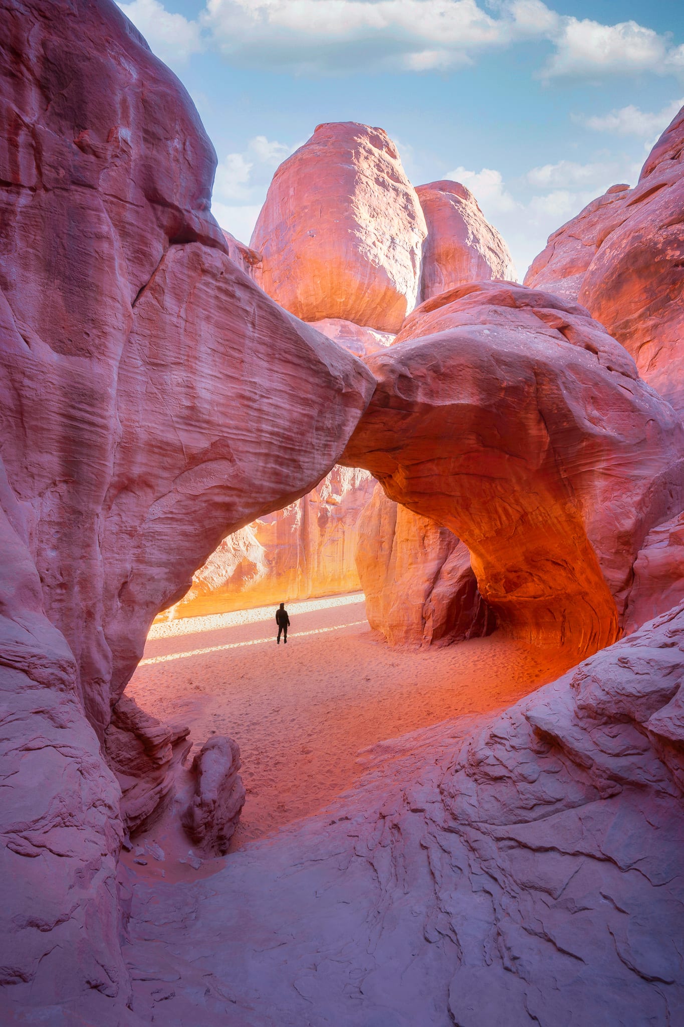 Arches Hidden Formation - Arches National Park, Utah desert photography by Armaan Pandey