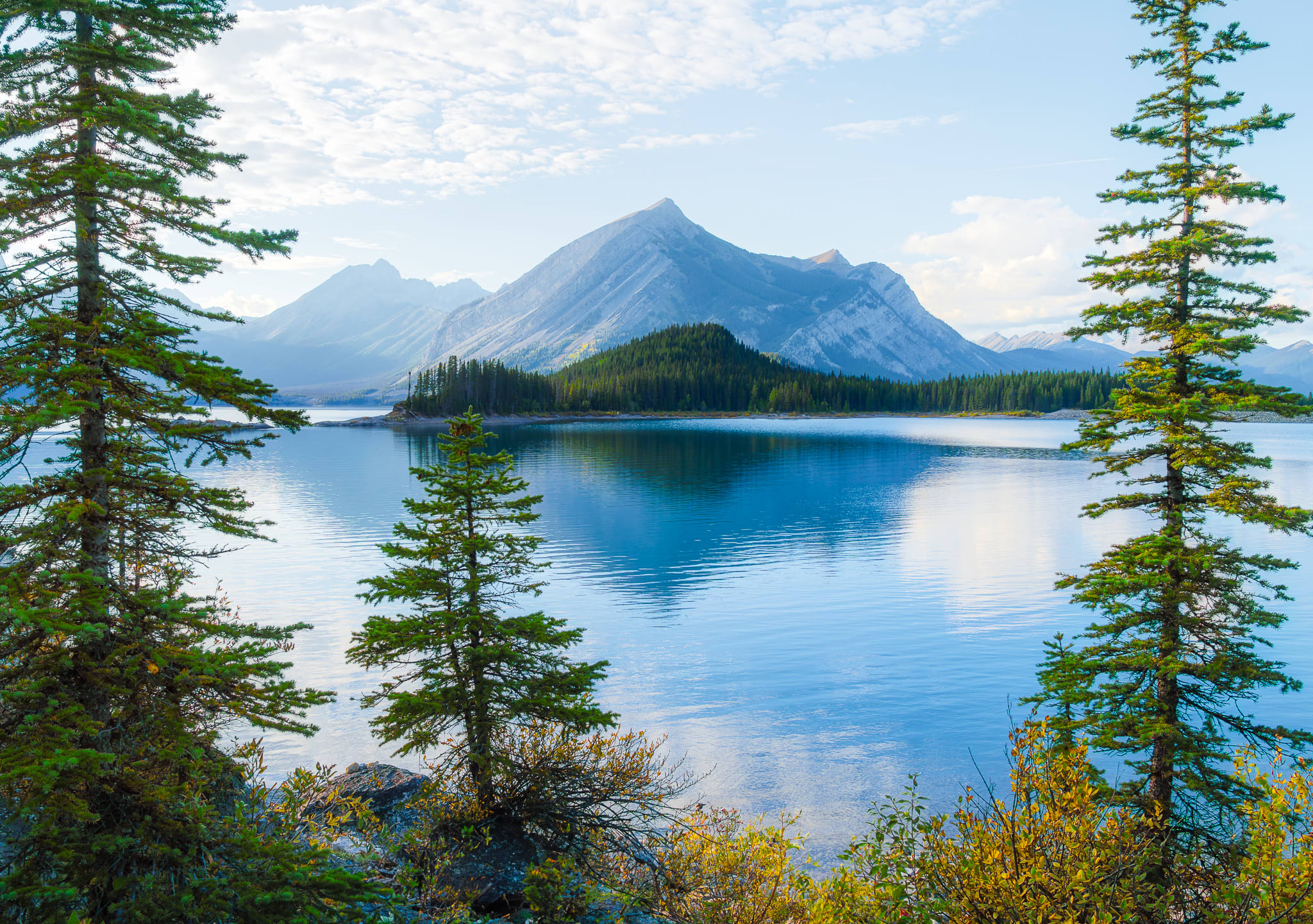 Lower Kananaskis Lake Trail View - Kananaskis Country, Alberta mountain photography by Armaan Pandey