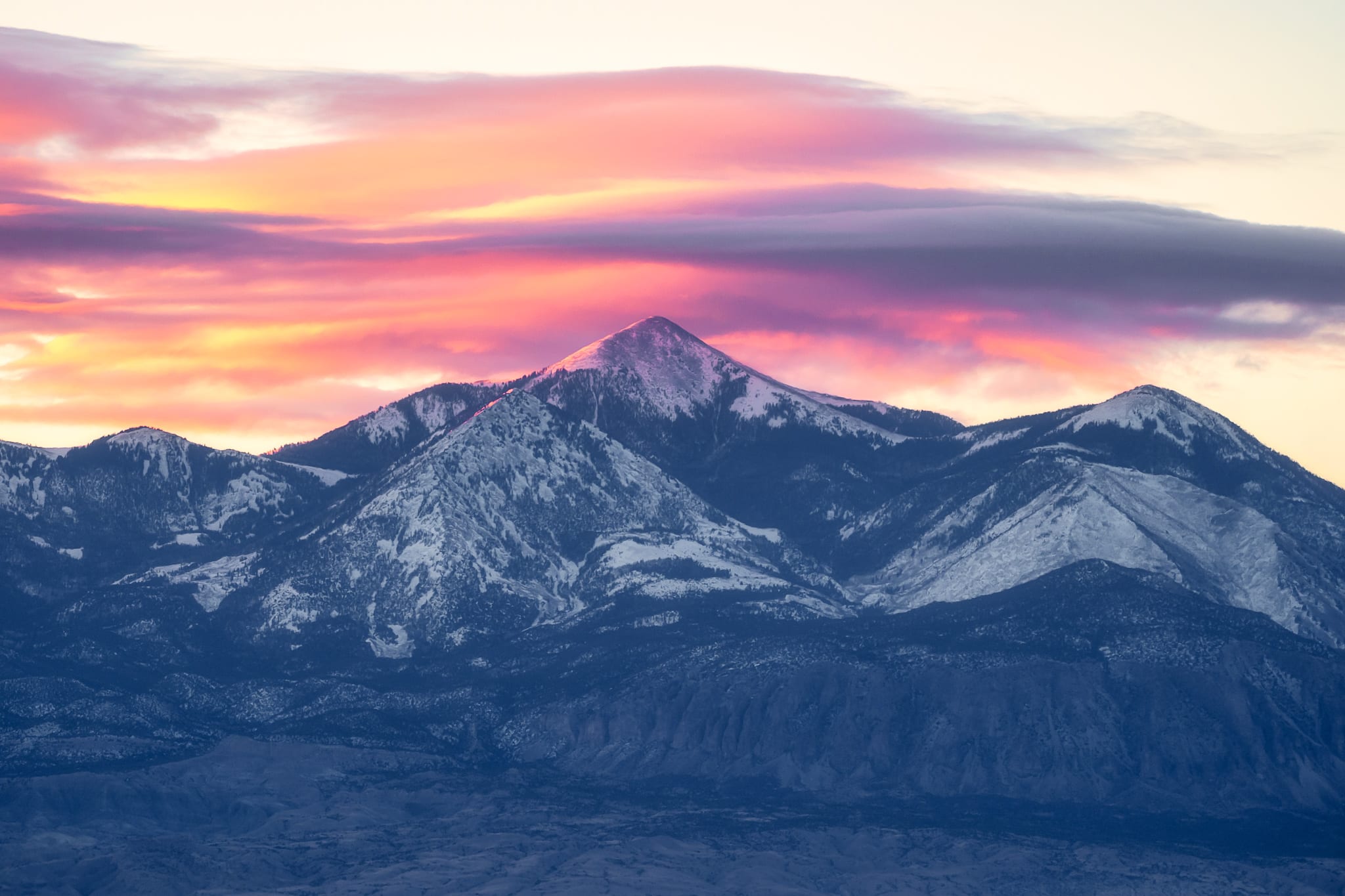 Henry Mountains at Dawn - Hanksville, Utah desert photography by Armaan Pandey