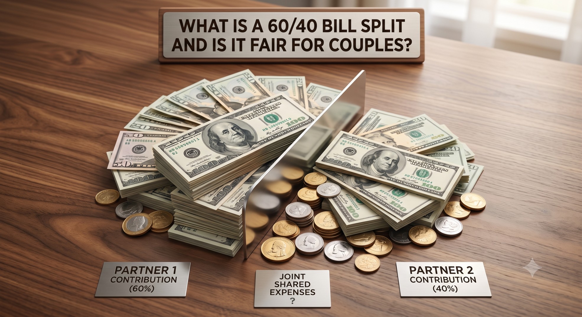 What Is a 60/40 Bill Split and Is It Fair for Couples?