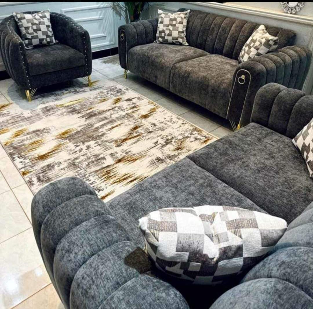 Charcoal Textured Sectional