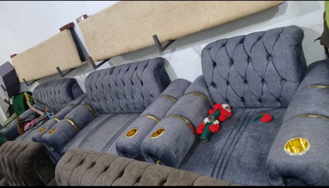 Grey Chesterfield Sofa Set