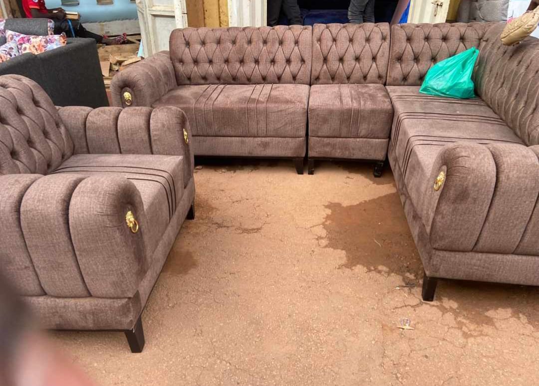 Mauve Chesterfield Corner Suite