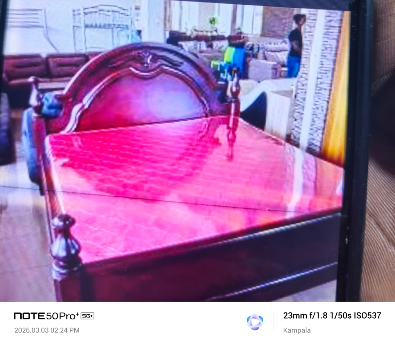 Carved Rose Bed Frame