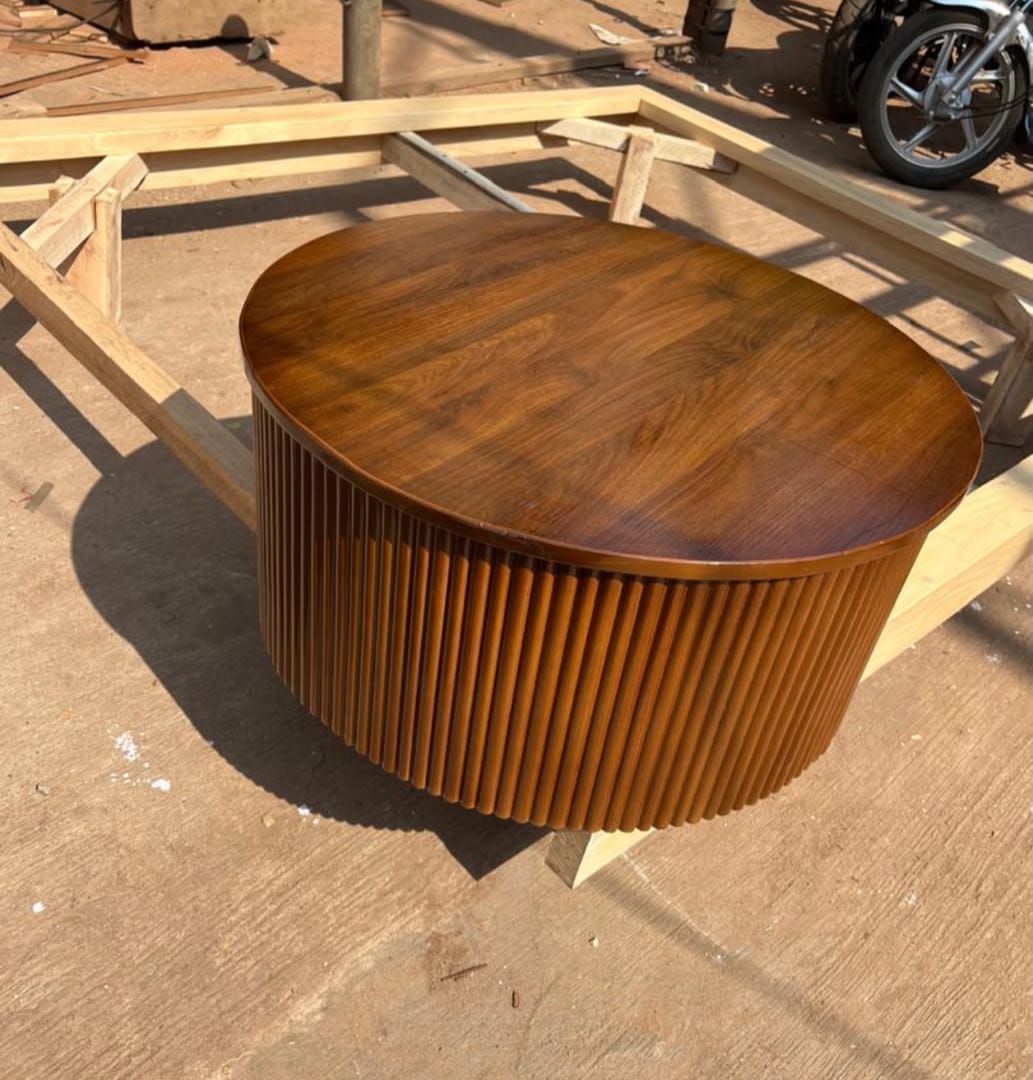 Fluted Oval Coffee Table