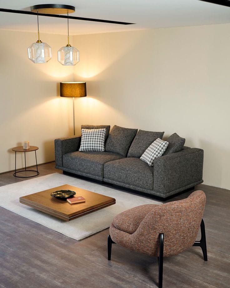 Charcoal Modern Sofa
