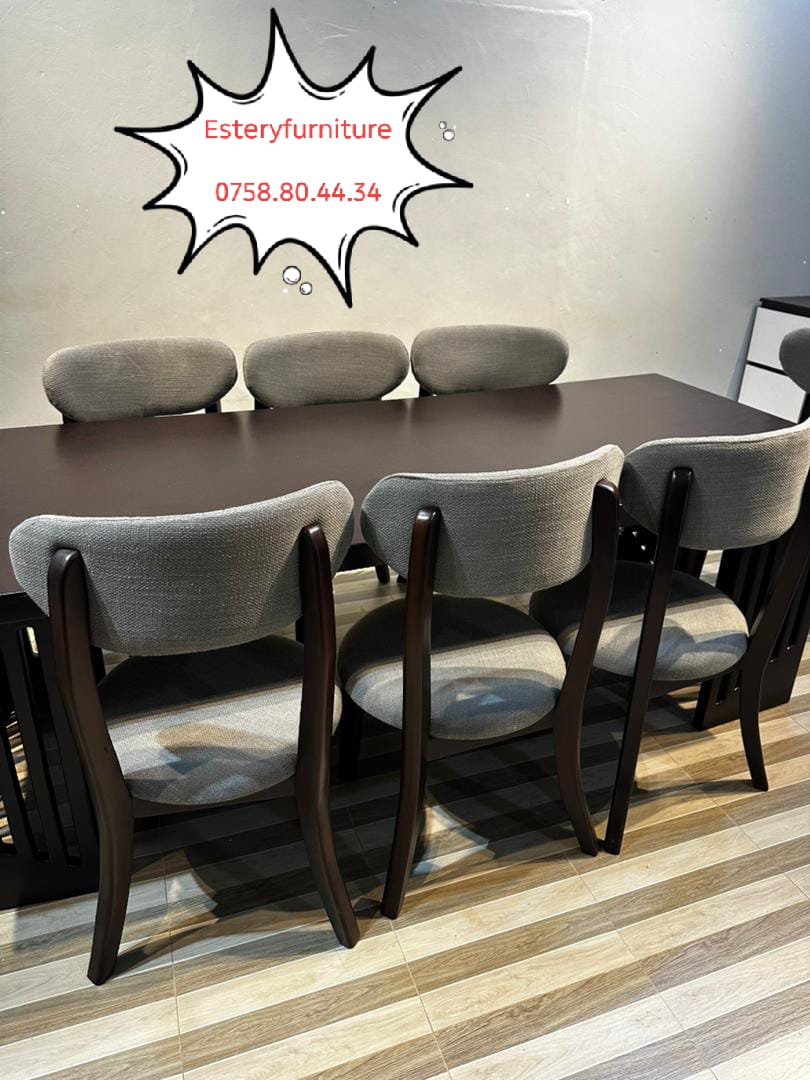 Eight-Seater Wooden Dining Set
